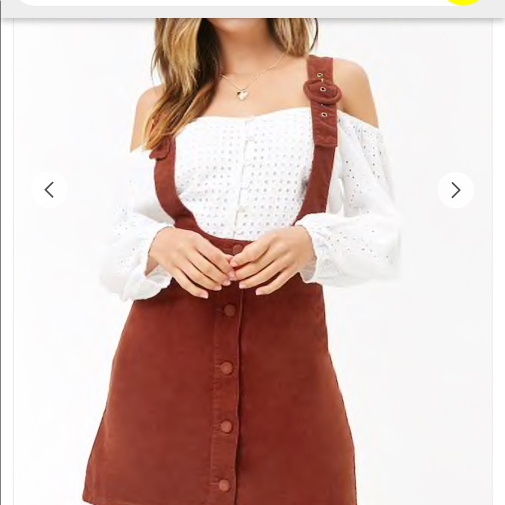 Corduroy overall dress - Picture 2 of 2